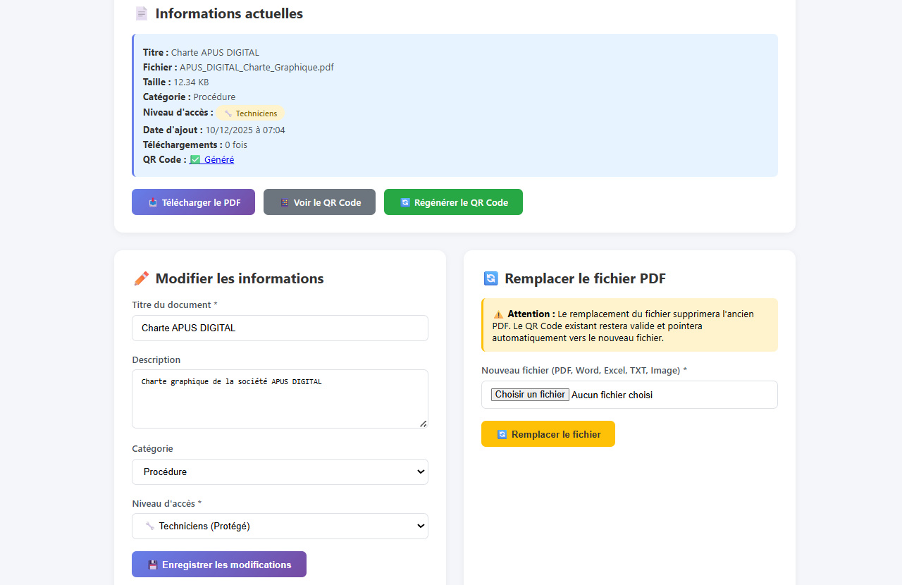 Modification document